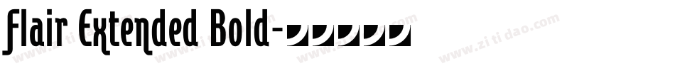 Flair Extended Bold字体转换